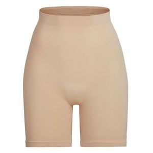SKIMS SCULPTING SHORT MID THIGH W/ OPEN GUSSET | CLAY